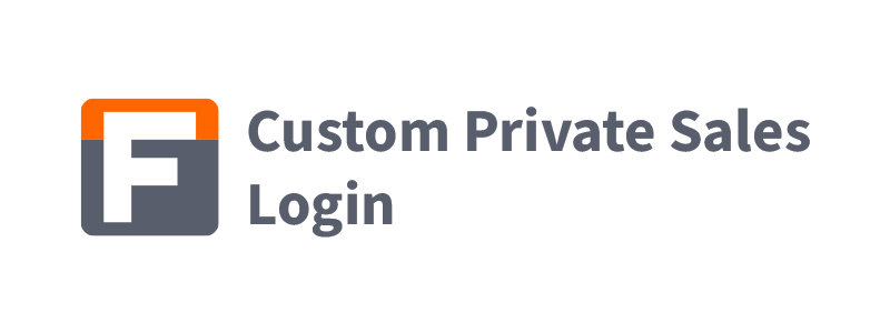 custom private sales login